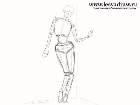 Рисунок человека поэтапно