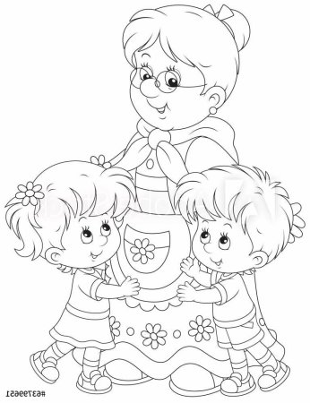 Красивый рисунок бабули на день рождения