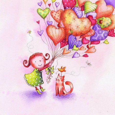 Милый Медвежонок с цветами