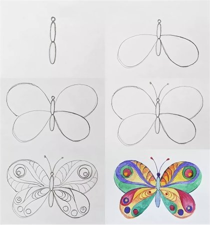 Этапы рисования цветов