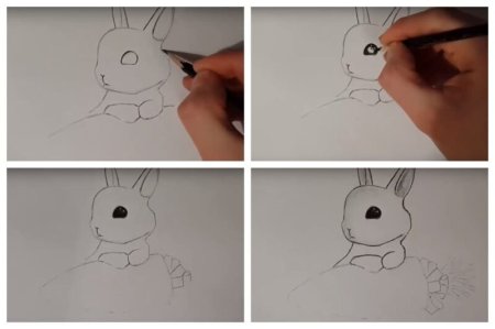 Рисование зайчика