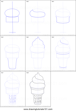 Поэтапное рисование еды для детей
