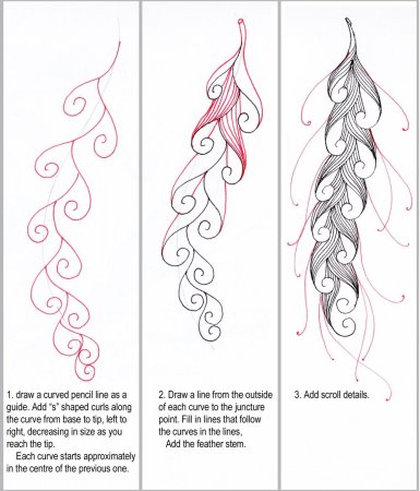 Узоры карандашом для начинающих