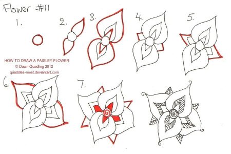 Поэтапный рисунок карандашом для начинающих узоры
