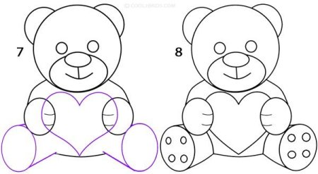 Как нарисовать мишку