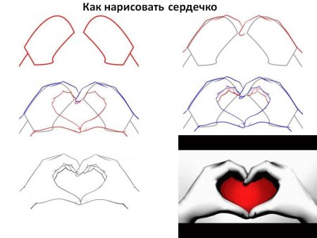 Как рисовать красивые сердечки