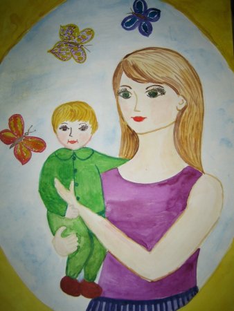 Рисунок ко Дню матери