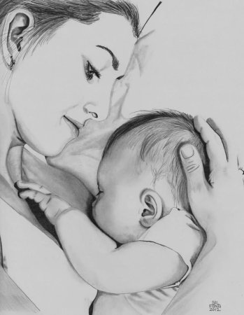 Рисунок ко Дню матери