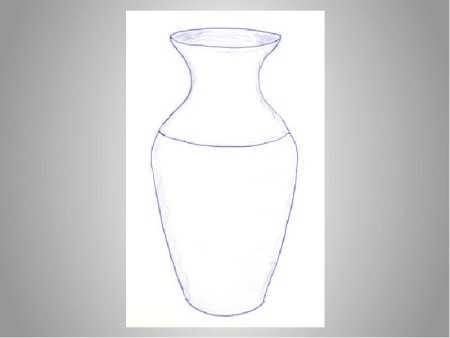 Цветы в вазе поэтапное рисование