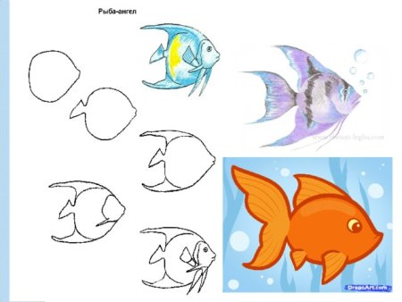 Урок рисования рыб 1 класс