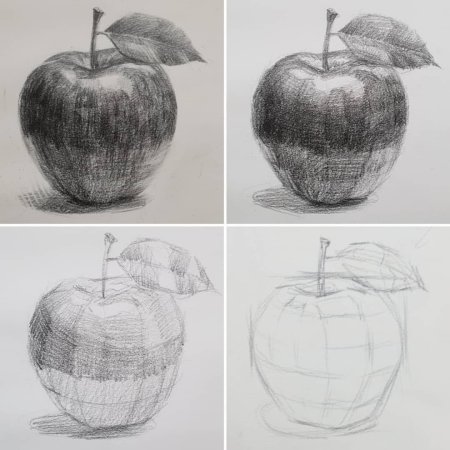 Рисование фруктов для детей