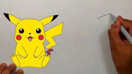 Пикачу рисунок легкий