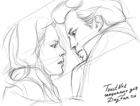 Рисунок пары легкий