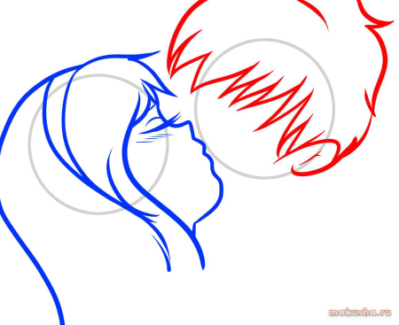 Рисунок карандашом парень с девушкой