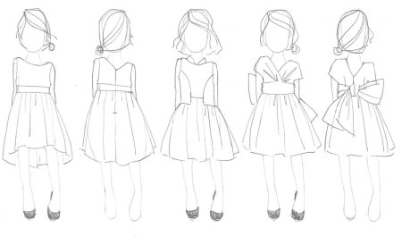 Эскизы одежды для срисовки