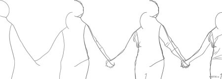 Пошаговый рисунок пары