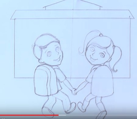 Рисование человека в движении для детей