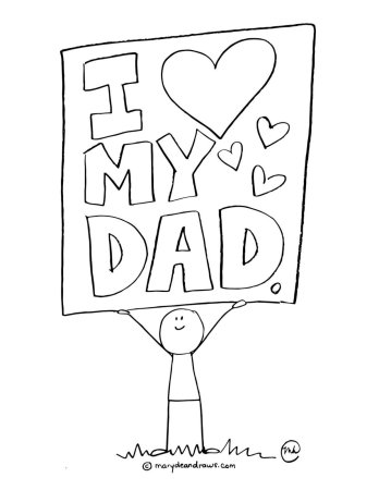 Рисунок отцу на день рождения