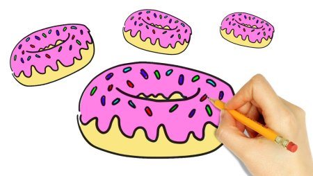 Несложные рисунки кексики