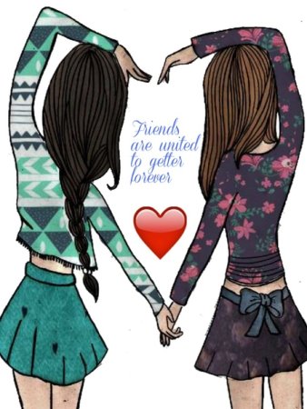 Рисунки на др подруге