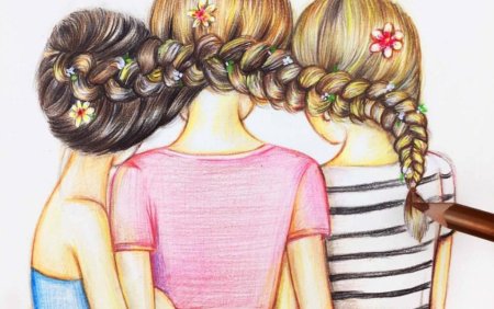 Подруги рисунок