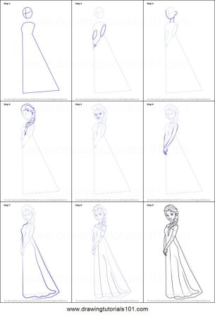 Эльза схема рисования