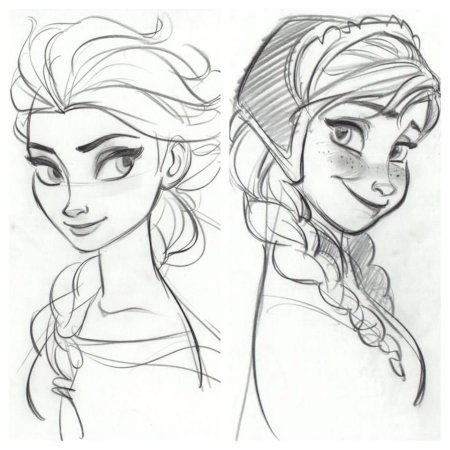 Холодное сердце 2 Анна и Эльза сткеч