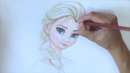 Холодное сердце срисовать