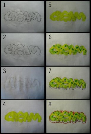 Красиво нарисовать слово лет