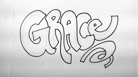 Граффити карандашом