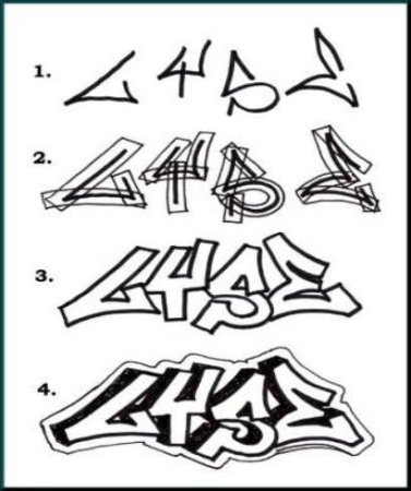 Граффити карандашом