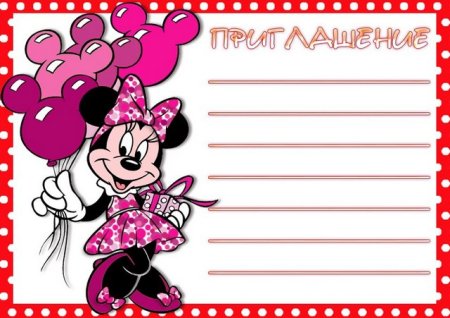 Пригласительные на день рождения