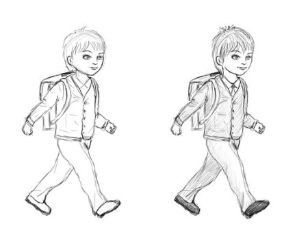 Мальчик рисунок карандашом в полный рост