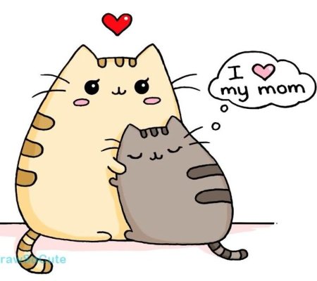 Рисунки для срисовки лёгкие котики