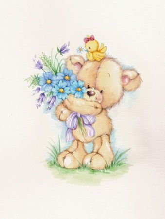 Милая открытка маме