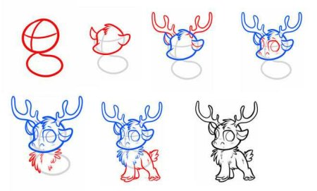 Как нарисовать оленя