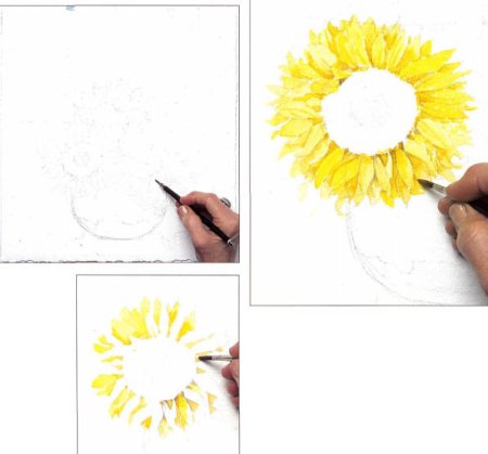 Пошаговое рисование красками