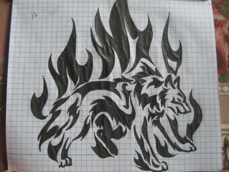 Рисунки гелевой ручкой пейзажи