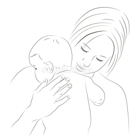 Рисунок на день матери карандашом