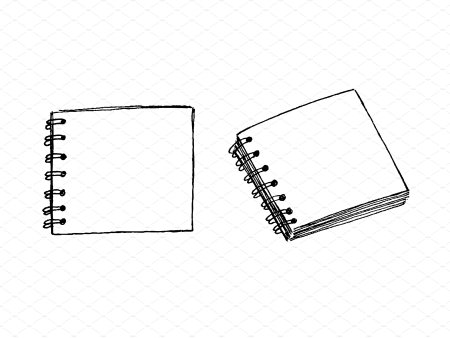 Блокнот на пружине рисунок