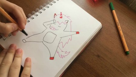 Маленькие рисунки в тетради