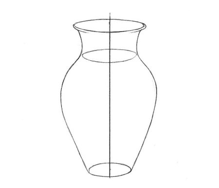 Схема рисования вазы