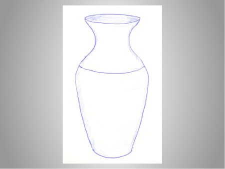 Рисунок вазы с цветами карандашом