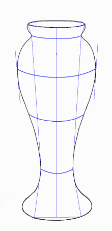 Пошаговое рисование вазы