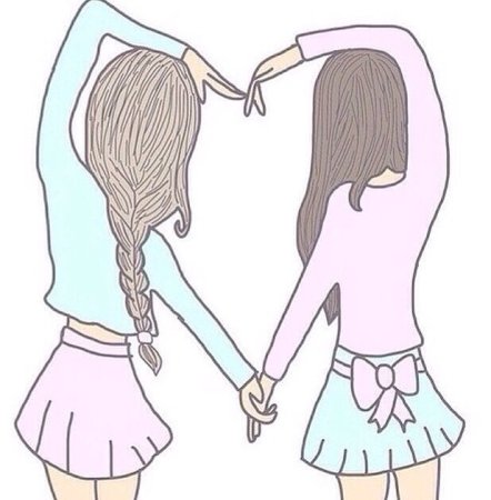 Рисунки карандашом подруги