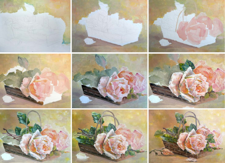 Рисунки гуашью