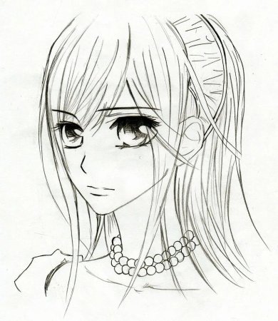 Аниме рисунки карандашом