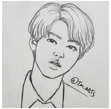 БТС для срисовки Джин