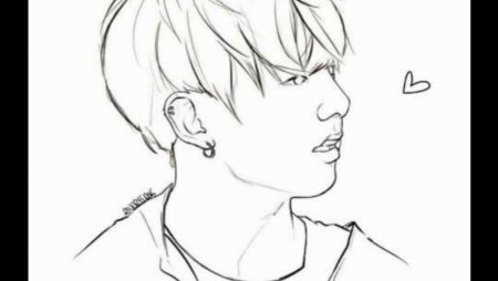 Раскраска БТС Чонгук