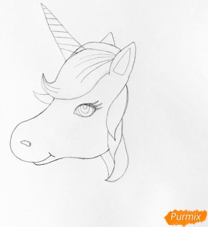 Единорог схема рисования